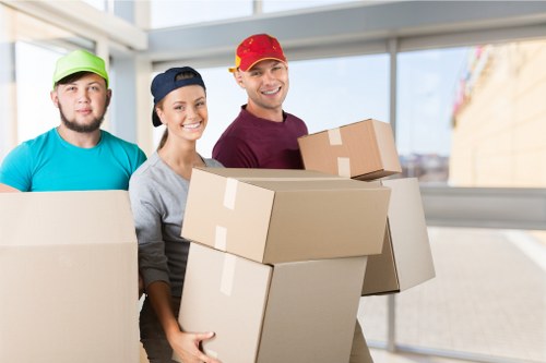 Office relocation team planning a business move in Belmont