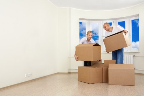 Removal truck and moving equipment for Belmont relocations