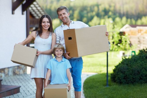 Van removal service helping with a nearby Belmont property move