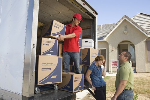 Belmont moving van service with loading and unloading support