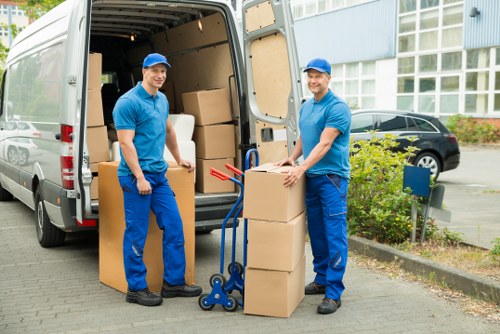 Local removalists loading furniture near Belmont homes