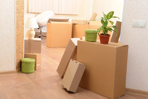 Professional movers assisting with a house move in Belmont