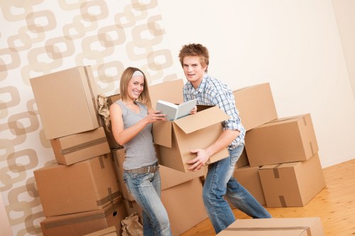 Commercial moving van support for Belmont offices and businesses